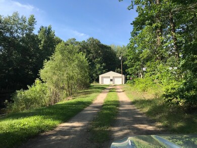 Drive to Pole Barn and home hickory