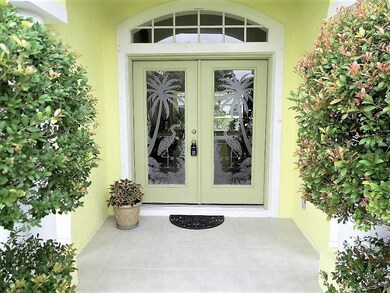 Elegant front door entry where your guests will be