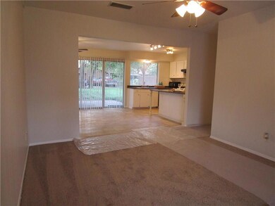 A view from the front area of the home in the livi