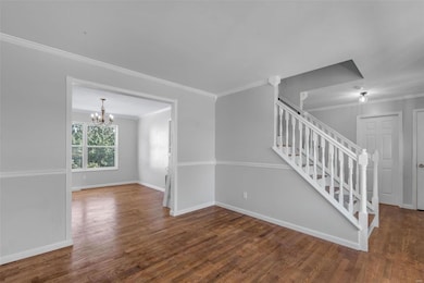 Entry foyer opens to living area