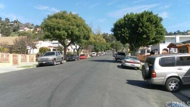 View of residential street located directly across
