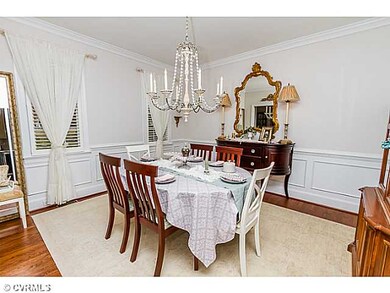 Dining Room - Large dining room with chair rail, c