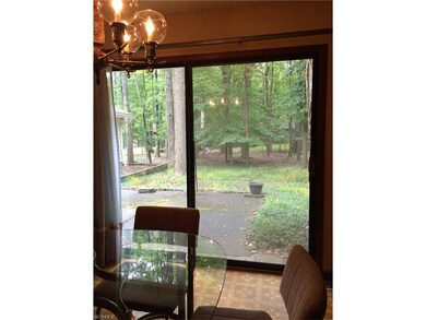 Slider off of Kitchen to wooded backyard