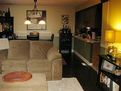 Living Room. Living and dining room have hard wood
