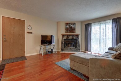 Living Room W/Wood Fireplace