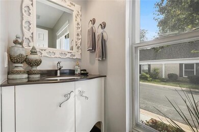 Powder room in Foyer, New Decor!