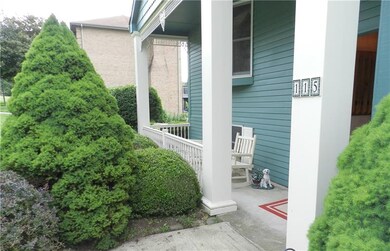 Front porch adds charming character.