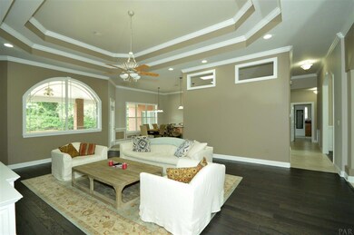Double hop up ceilings with crown molding