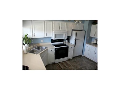 Kitchen with new linoleum floor