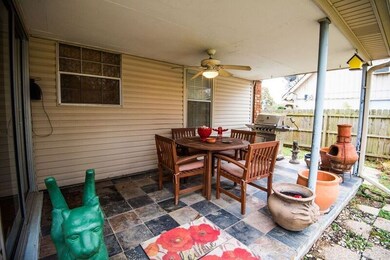 Here is a closer look of the covered patio.