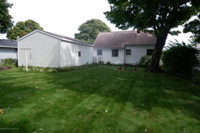 Fenced backyard