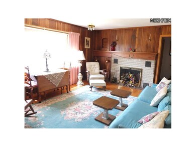 Living room with fireplace.
