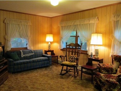 Living room fireplace