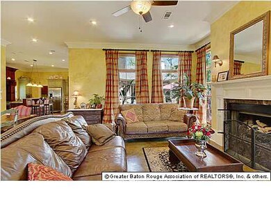 11 ft ceiling height and wood burning fireplace wi