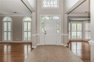Soaring 2-story entry