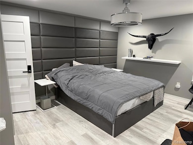 Bedroom featuring light wood-style flooring
