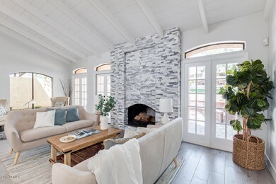 WOOD BURNING FIREPLACE