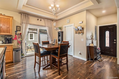 Dining room with access to the back patio and laundry room/pantry.