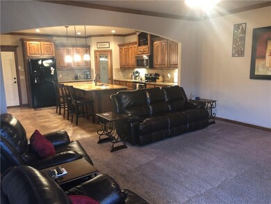 View from living room looking back into spacious k