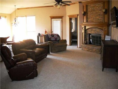 Living Room. Very large and comfortable.  TV on th