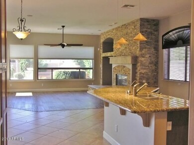 FAMILY ROOM FROM THE KITCHEN