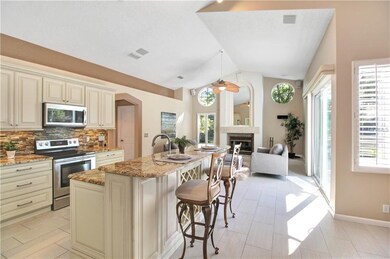 Gorgeous kitchen with stainless steel appliances, 