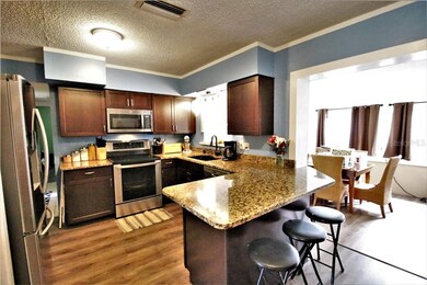 Spacious breakfast bar.