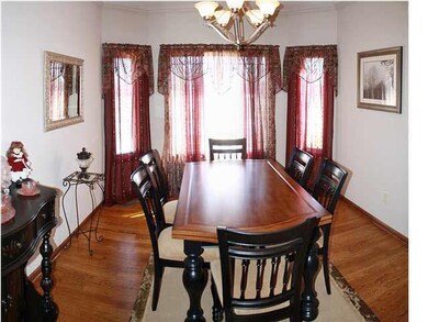 Formal dining room is offset perfect - for special