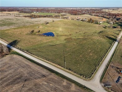 Aerial view of sparsely populated area