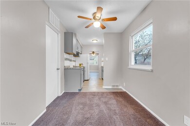 Corridor featuring light hardwood / wood-style flooring