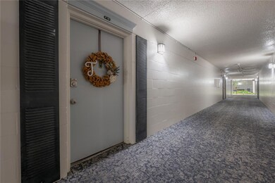 Covered hallway entry secure door