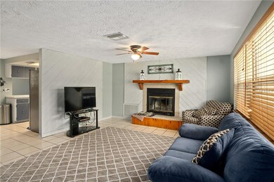 View of the Wood Burning Fireplace & Family Room a