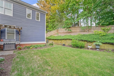 View of yard with a pergola