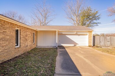 Exterior space featuring a garage
