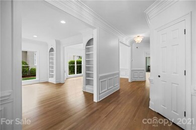View from the front door to the living and dining 