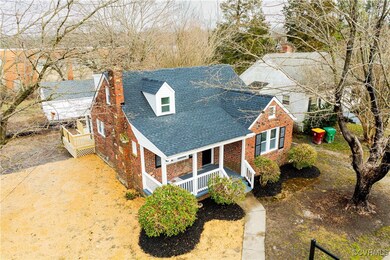 View of front facade with covered porch