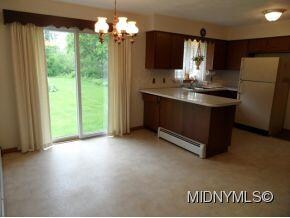 Sliding door to large backyard