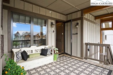 Quiet sitting area in front of unit