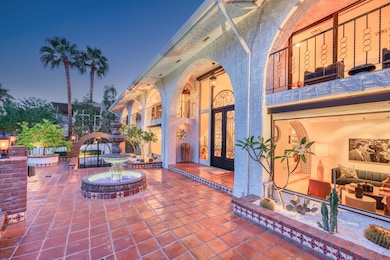 Twilight Courtyard Area