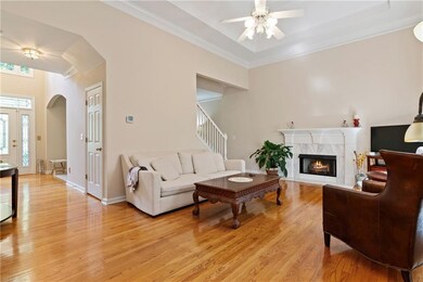 family room view from the kitchen