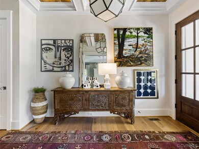 Additional view of the entrance foyer, which has e