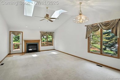 Family Room looking out to deck.