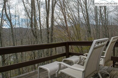 Peaceful back deck with Sugar Mountain view