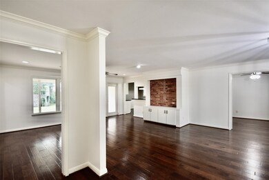Another view of the spacious living area. The stud