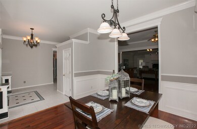 All new paint in this formal dining and entry.  Be