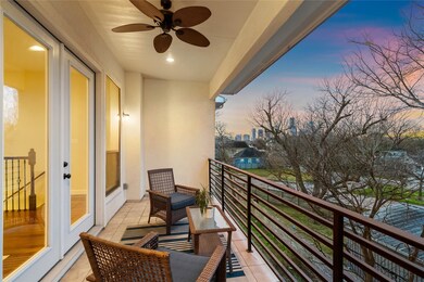 This home boasts several spacious balconies with s