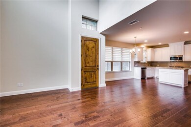 This spacious open floorplan has a large dining ar