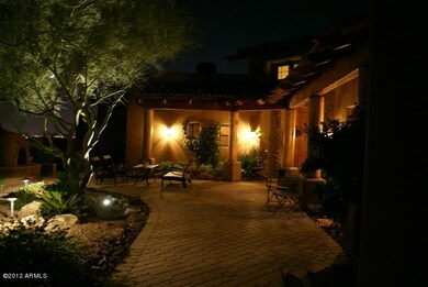 Front Entry Courtyard Night