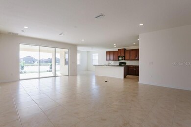 Great room with view to kitcehn and dining room