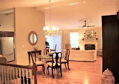 View of open floor plan from front door